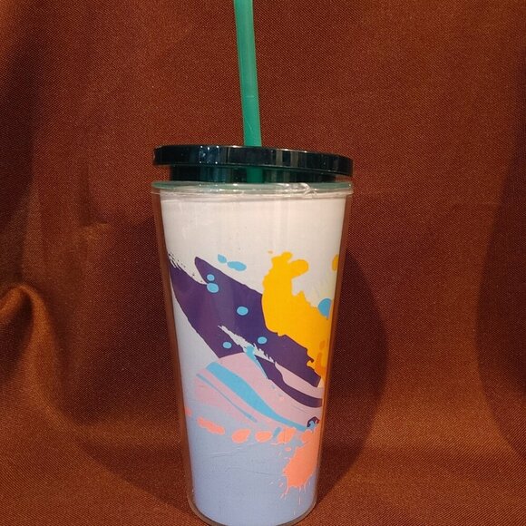 Starbucks Coffee 2021 Grande Clear Floral Spring 16oz - Picture 2 of 5